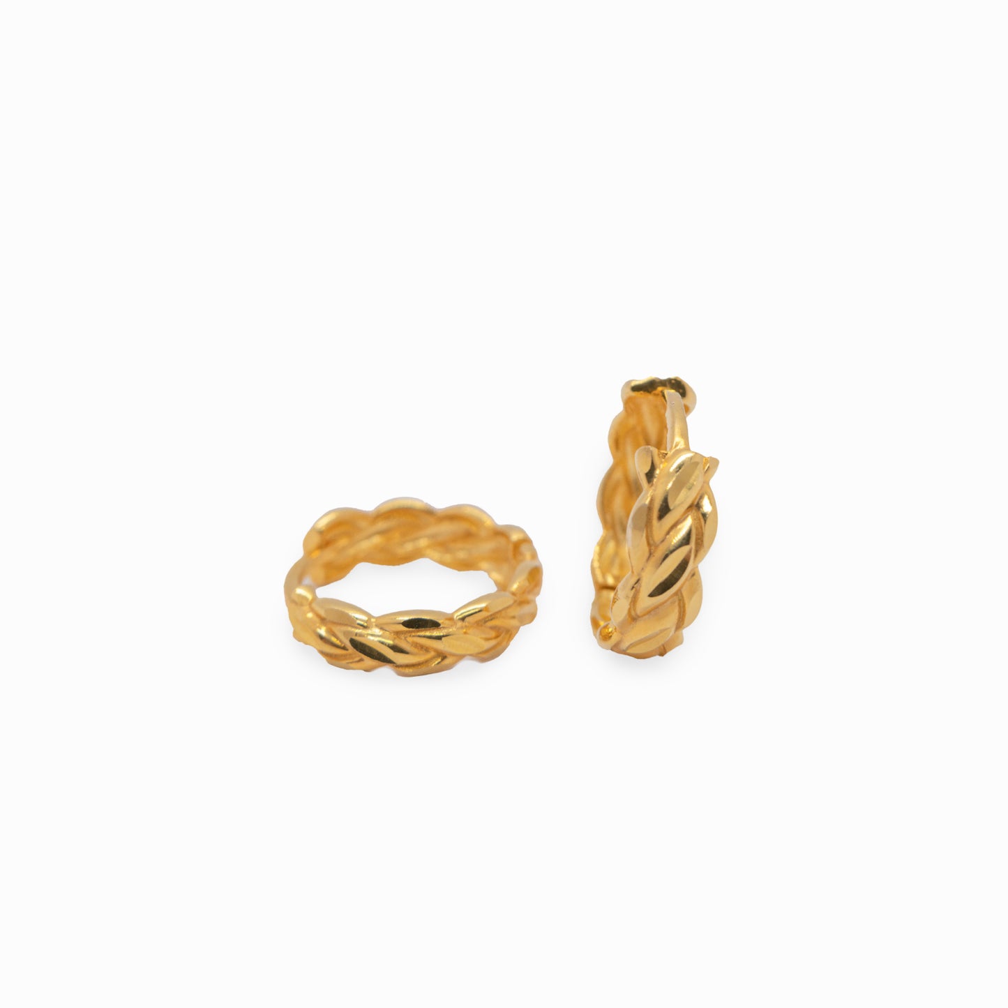 Sportlich-minimalistische Cerelon Gold-Ohrringe | 14 Karat (585er) Eleganz