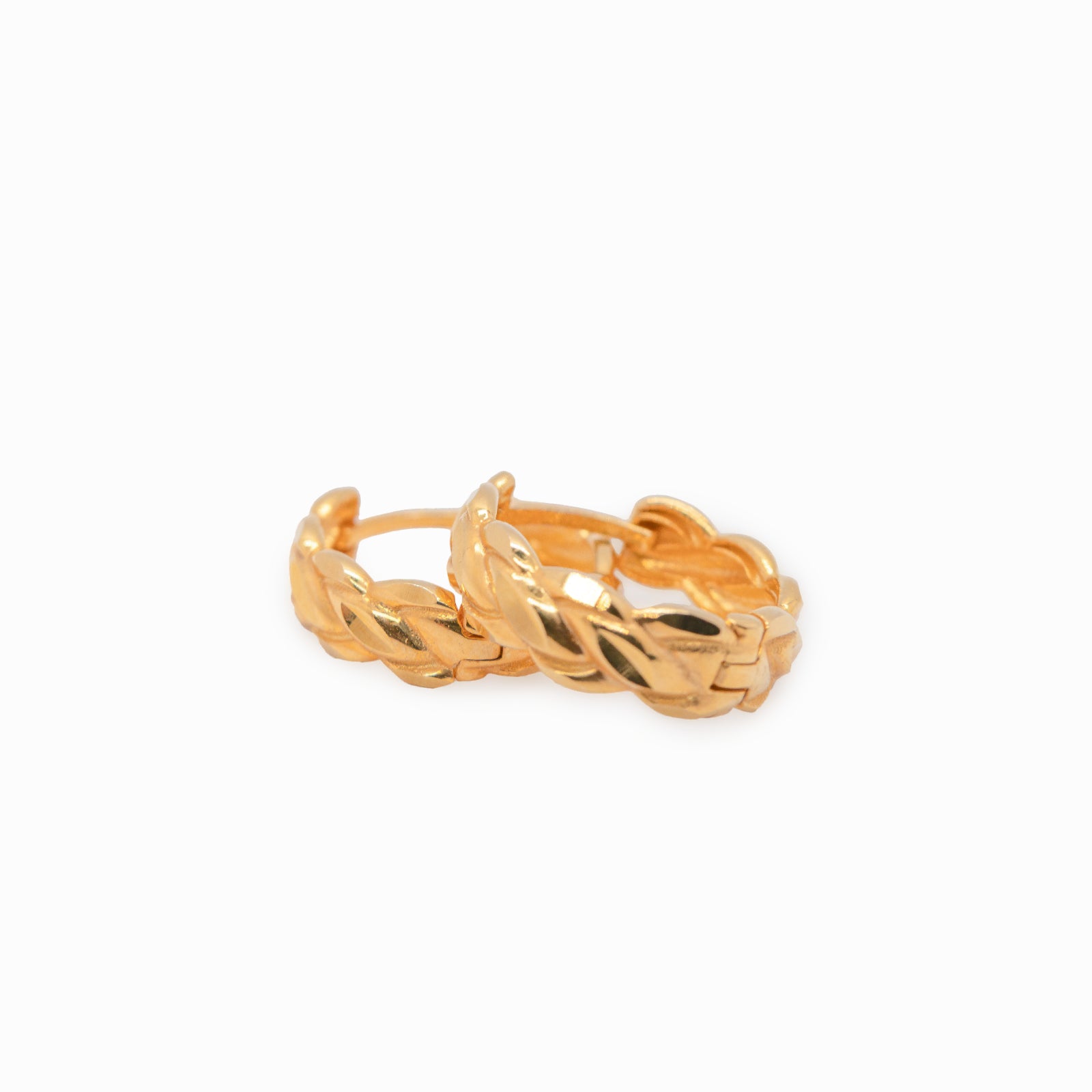 Sportlich-minimalistische Cerelon Gold-Ohrringe | 14 Karat (585er) Eleganz